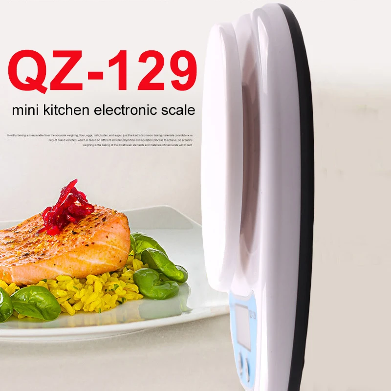 Mini Electronic Scale Digital Scale 5kg 1g Practical Kitchen Scale ABS QZ-129 Bar Portable Mini Electronic Scale Digital Scale 5kg 1g Practical Kitchen Scale ABS QZ-129 Bar Portable