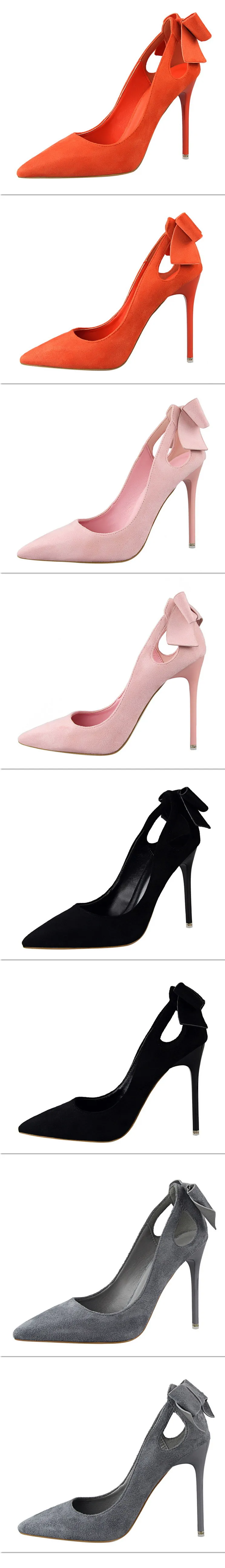BIGTREE/обувь; женские туфли-лодочки; свадебные туфли с бантом; сезон весна; Новинка; женская обувь на высоком каблуке; женская обувь для вечеринок; пикантная обувь на шпильке