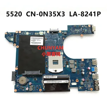 

QCL00 LA-8241P FOR DELL inspiron 7520 5520 laptop motherboard CN-0N35X3 N35X3 mainboard NOTEBOOK PC 100%Tested