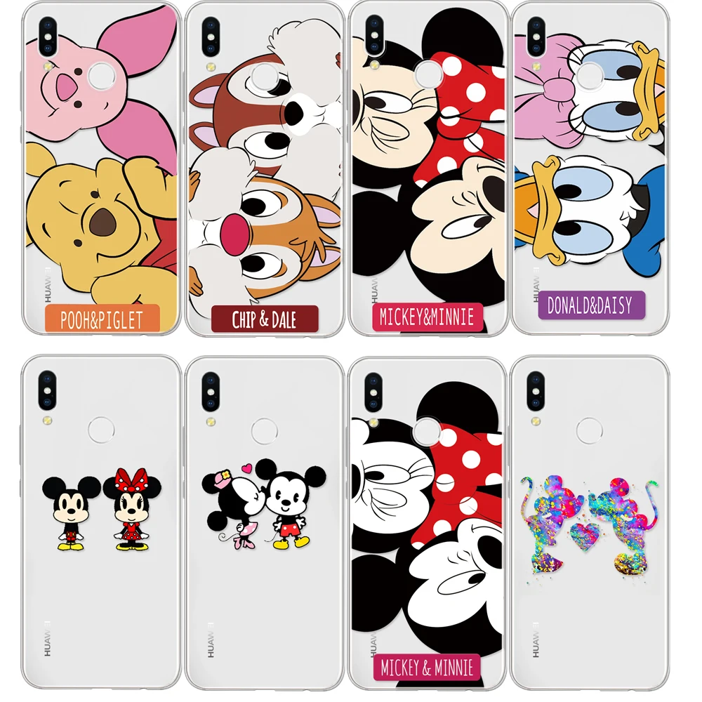 

Cute Cartoon Case For Huawei Mate 10 P8 P9 P10 P20 Lite Pro 2017 Mini TPU Phone Protective Back Cover For Huawei P20 Lite Case