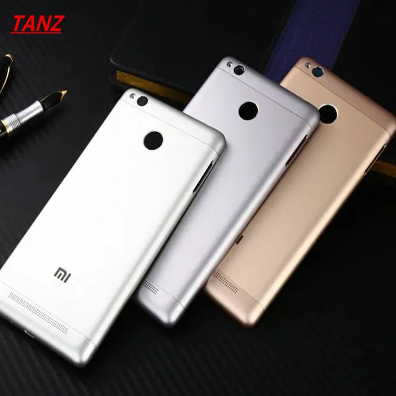 

TANZ Housing for Xiaomi Redmi 3s Door Housing Side Buttons Camera Flash Lens Replacement for Redmi 3S Battery cover