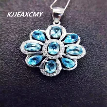 KJJEAXCMY boutique jewelry, Natural Topaz Pendant 925 Sterling Silver Pendant Sterling silver jewelry lady silver 925 jewelry antique thailand silver mini star pendant popular jewelry accessories pendant boutique jewelry wtl029