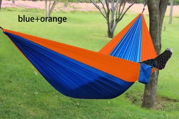 

Wholesale 100pcs/lot Nylon Parachute Double Hammock Garden Outdoor Camping Travel Survival Hammock Sleeping Bed For 2 Person