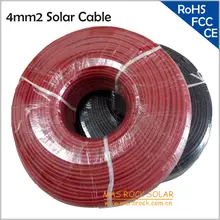 5 м/лот черный Солнечный Кабель 4mm2, одиночный проводник фотоэлектрический Солнечный Кабель, 4mm2 Солнечная энергия системный кабель