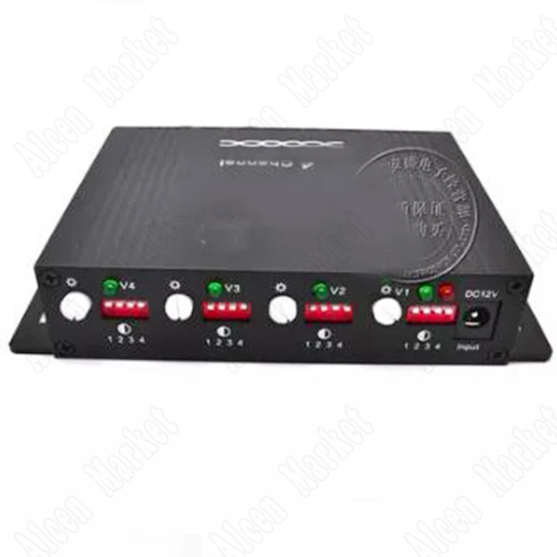 

10pcs Monitor Accessory Four Channels Active UTP Video Balun Transceiver Anti-interference