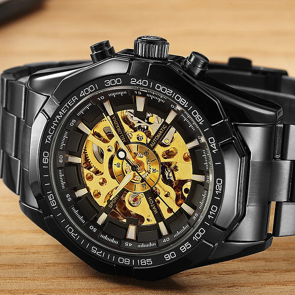 black skeleton automatic watch men-3