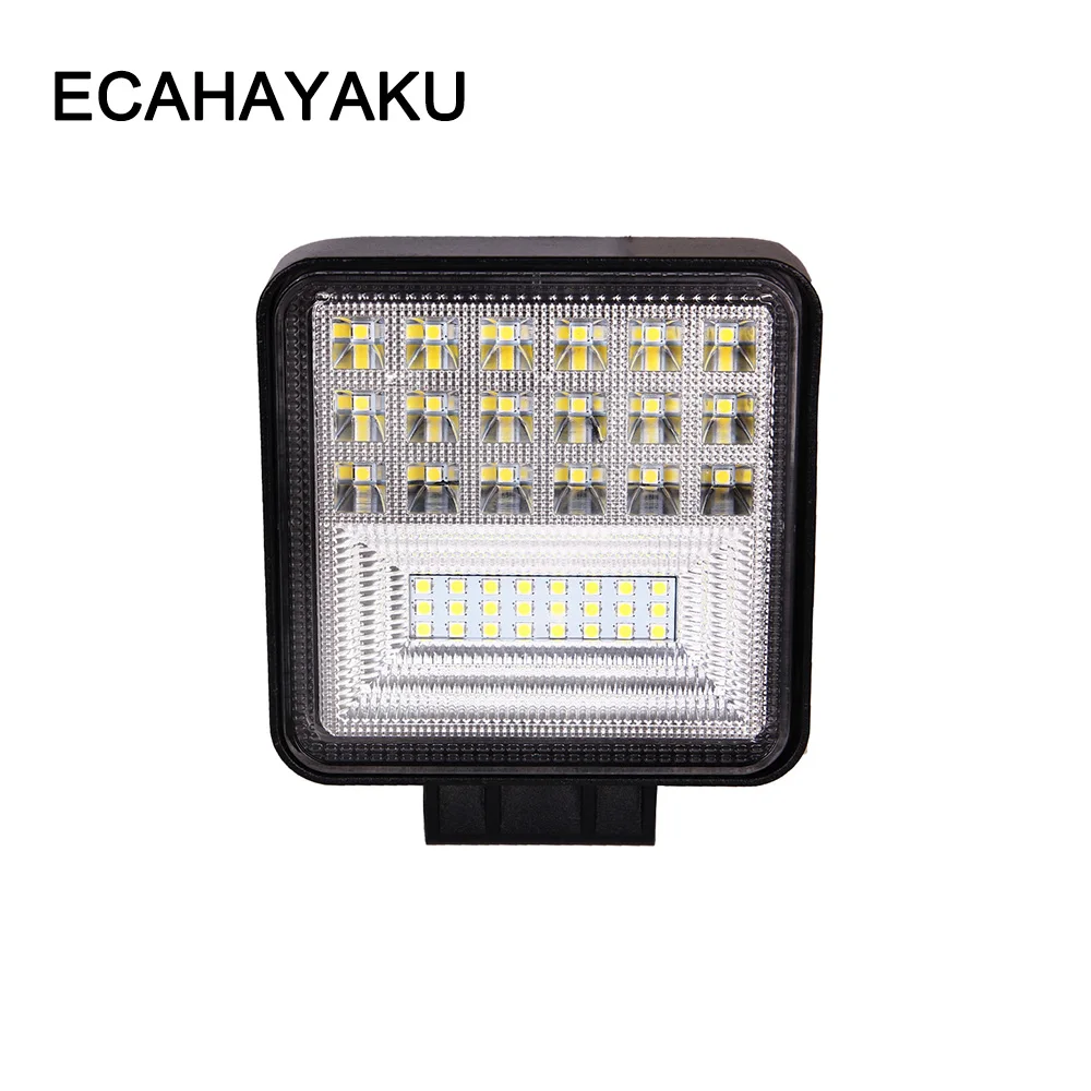 

ECAHAYAKU 4 Inch 126W LED Work Light DC 12V 24V Combo Beam Car Fog Lamp Lights For Off-road Truck Boat 12800LM Headlight Bulbs