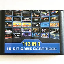 Cartucho de juego 112 en 1, tarjeta de juego de 16 bits para Sega Mega Drive MD para Megadrive para consola Genesis