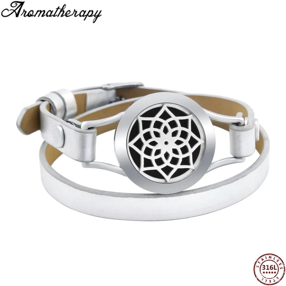 AS-002 aromatherapy leather bracelets (2)