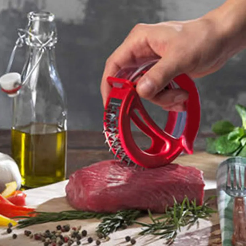 New Professional HandHeld Stainless Steel Tenderloin Steak Round Sharp