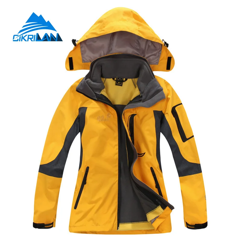 

Ladies 3in1 Camping Windbreaker Waterproof Jaqueta Feminina Outdoor Leisure Sports Hiking Winter Jacket Women Climbing Ski Coat