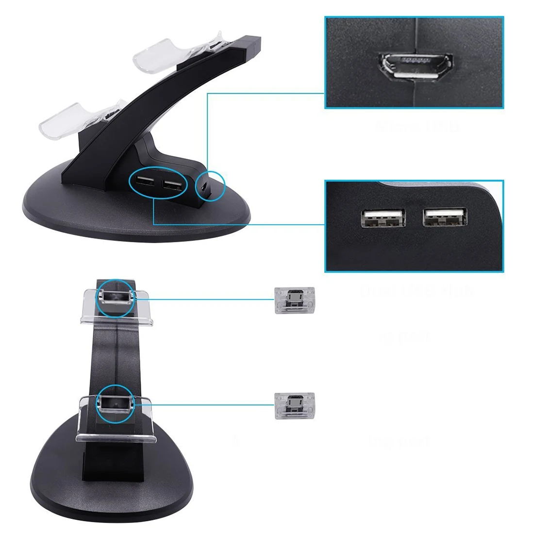 HOBBYINRC 4в1 USB настольное зарядное устройство зарядная док станция с точечным