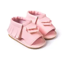 Zapatillas Бросился Настоящее лето 2016 детские мокасины с кисточками Обувь для малышей противоскользящие обувь для новорожденных Slip-On Soft