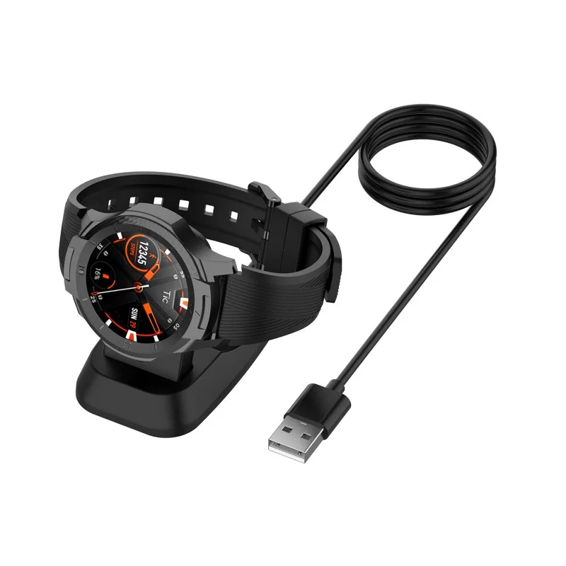 

Portable Charging Cradle Charger Cable Charger Dock For Ticwatch C2/ E2 S2 Smart Watch Accessories Black