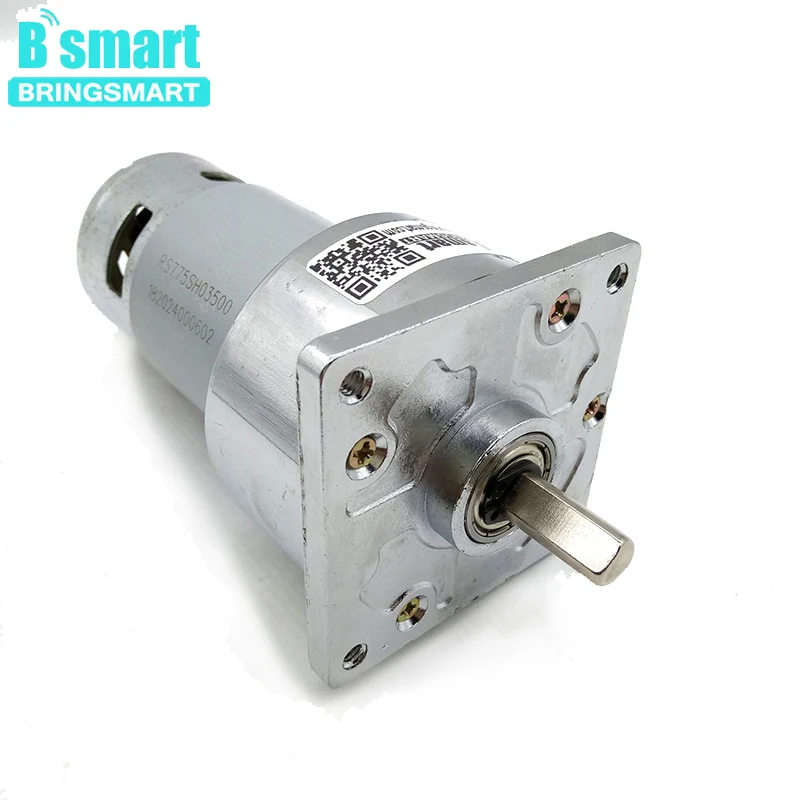 Bringsmart 60GA775 двигатель постоянного тока с высоким крутящим моментом 12 В и 24 мотор