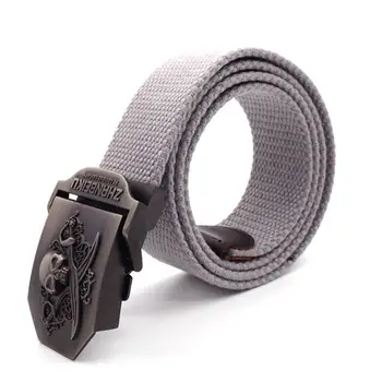 

canvas belt for men gray color jean belts for men military strap fashion design classic belts free delivery