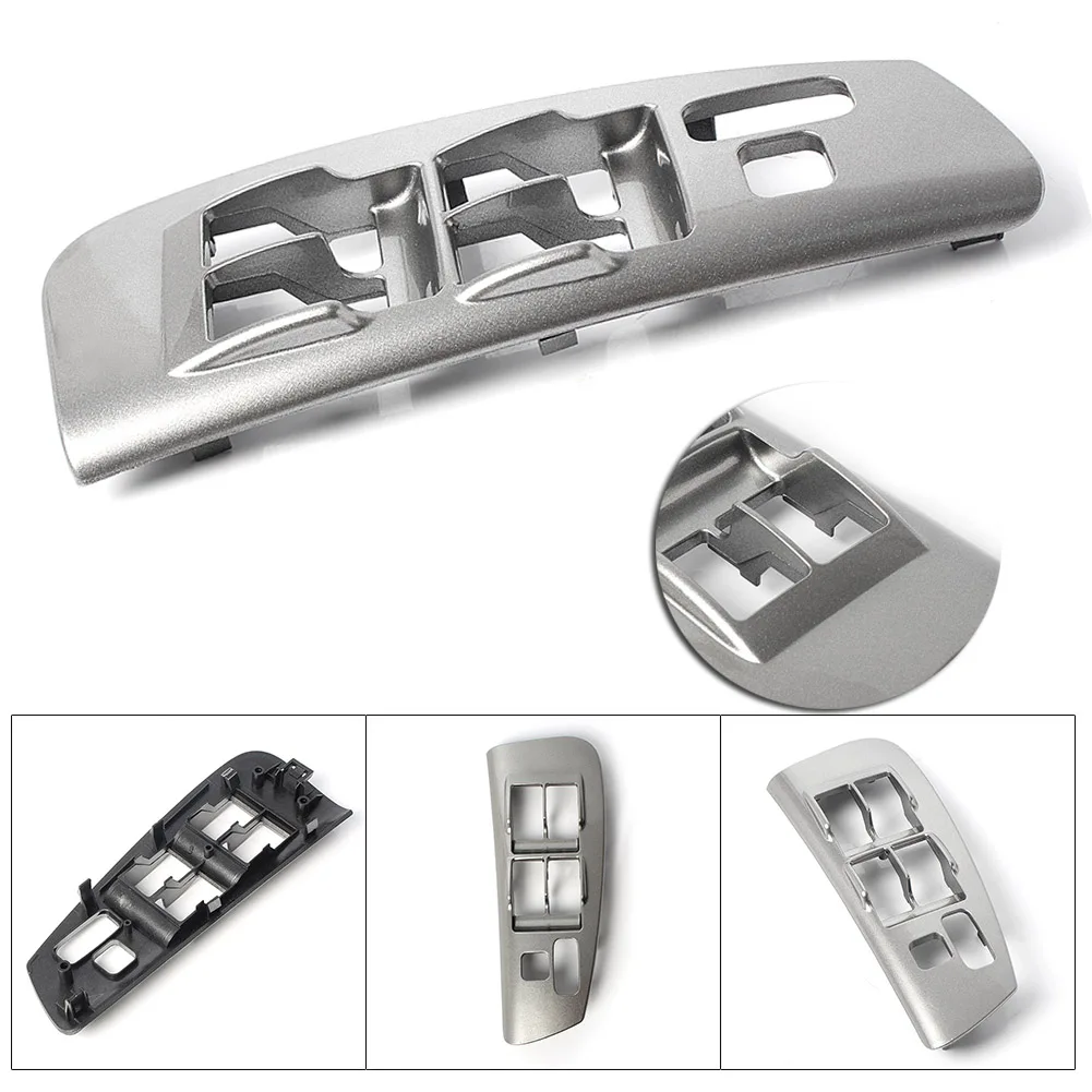 Window Switch Control Bezel Cover For 2003-2008 Toyota Matrix & Pontiac Vibe (Gray, Left Front Door)
