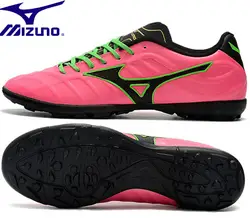 Mizuno Rebula V1 TF футбольные бутсы кроссовки топ из микрофибры сломанный ноготь кроссовки Штангетки розовый Размеры 39-45