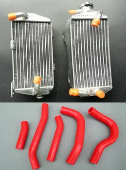 

Motocross Aluminum Radiator + Silicone Hose For Honda CRF250R CRF 250R CRF 250 R 2014 2015 2016 4-stroke 15 14 16 NEW