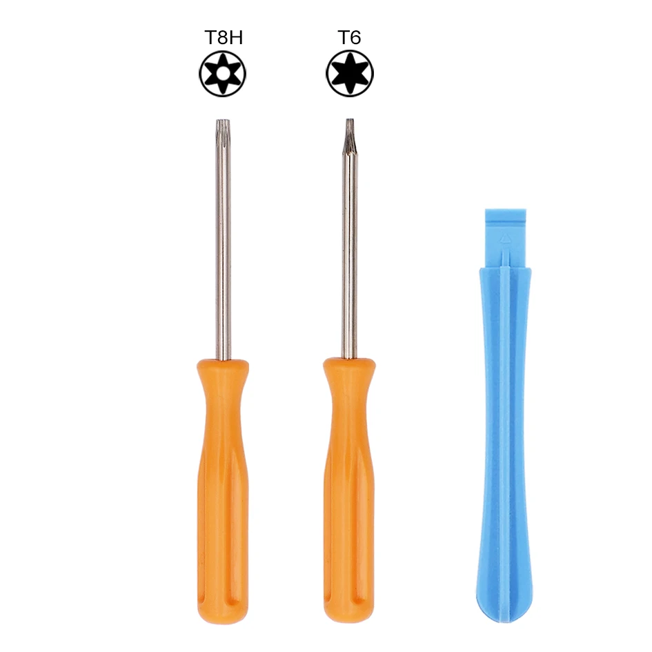 3 in 1 Screw Driver Orange T6 T8 with Hole Screwdrivers Set for Xbox