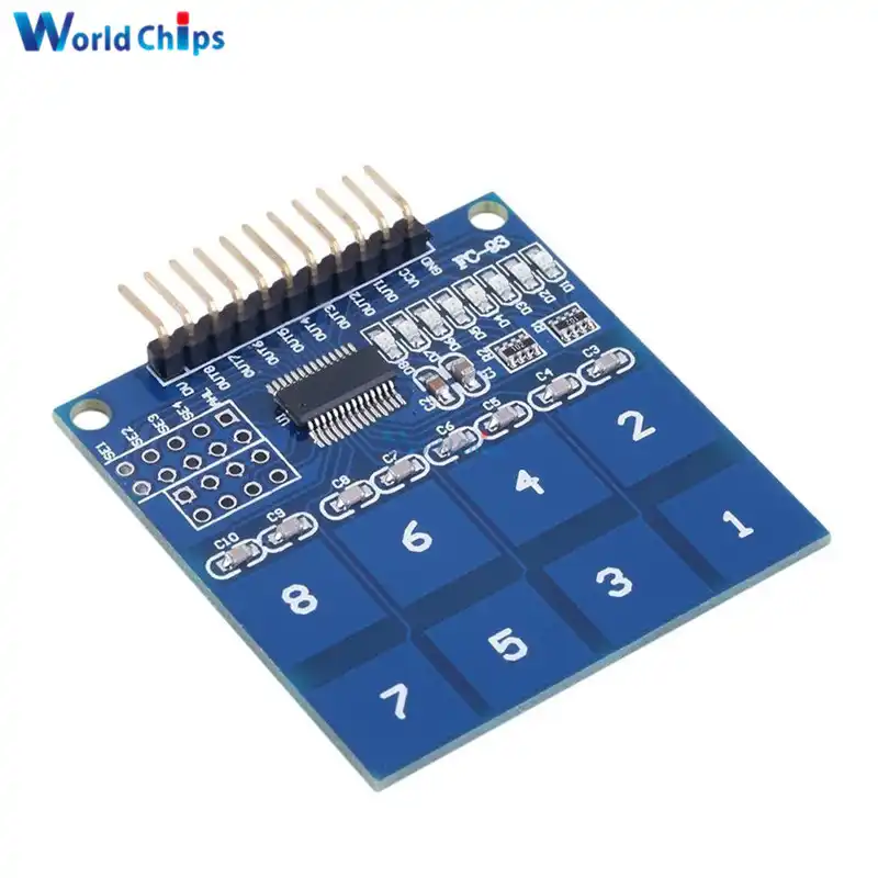 Ttp226 8 チャンネルデジタル静電容量式スイッチタッチセンサモジュール Arduino の Diy キット Module Diy Module Switchmodule Kit Aliexpress