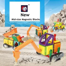 Mid Size 75 76 78 pcs Magnetic Designer Construction Set Model Building Toy Plastic Educational Magnetic