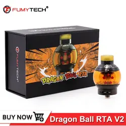 Оригинальный fumytech Dragon Ball RTA V2 RDTA Vape танк распылитель 5,5 мл Ёмкость Топ пополнения электронных сигарет распылитель VS Dragon Ball RDTA