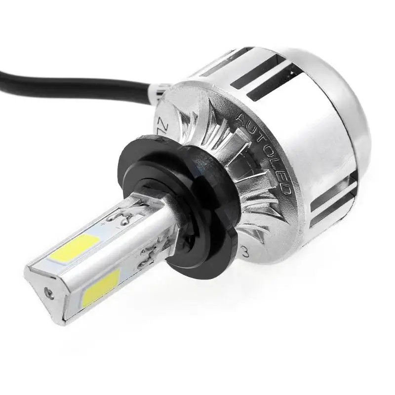 

Car HeadLight Bulb H7 LED Headlight Kit COB LED Replaces Halogen HID-2 Pack Car Lights DC 12V 6000K 72W 6400LM H7 Blubs