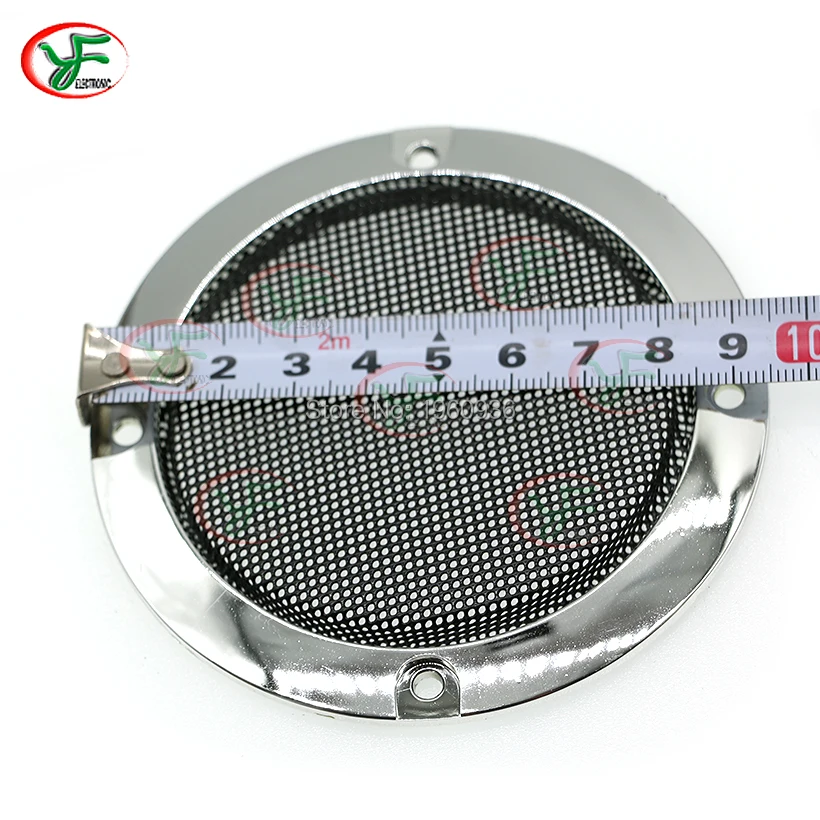 

10pcs 3 inch 95mm Chrome Plated Silver Round Mesh Woofer Protective Grille Speaker Net Cover For Arcade Game Cabinet