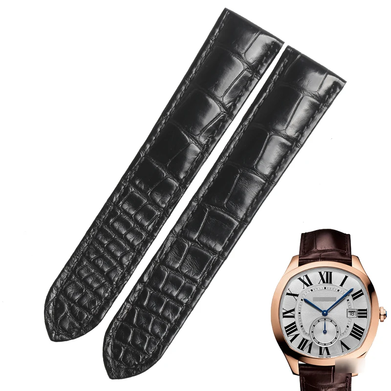 Wentula Cinturini Per Drive De Cartier Wsnm0009 Pelle Di Alligatore/Grana Di Coccodrillo Wsnm0008 W4100013 Wsnm0005