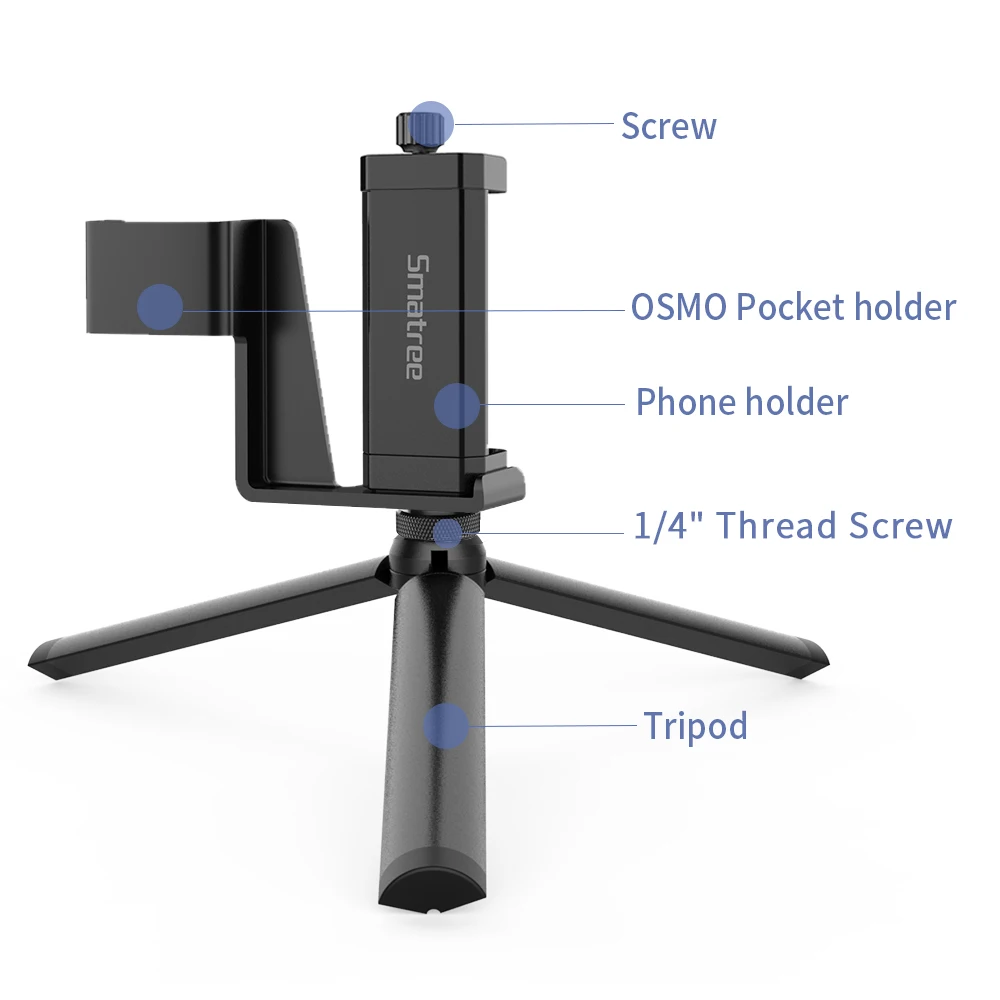 Smatree телефон фиксированный держатель крепление стенд с штативом Крепление стенд для DJI Osmo Карманный ручной карданный камера