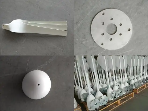 12v 24v 48v optional 600w horizontal axis wind generator with waterproof wind charge controller (5)