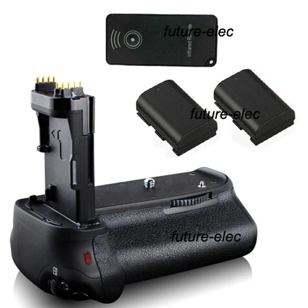 

Battery Hand Grip Holder Pack Vertical Shutter For Canon EOS 70D DSLR Camera replace of BG-E14 + IR Remote Control + 2 x LP-E6