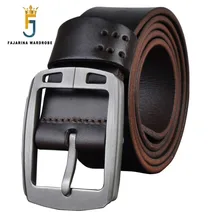 FAJARINA Quality Men's Retro Designer Belts Men High Quality Pin Buckle Chastity Belt for Men Leather 3.8cm Male N17FJ166