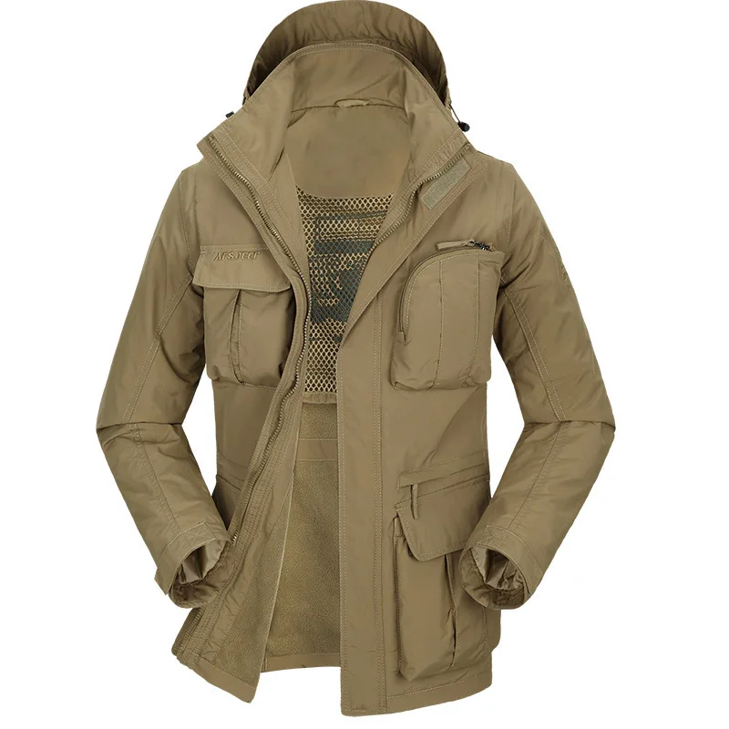 Waterproof Outdoor Climbing Hiking Jacket Camouflage Military Tactical