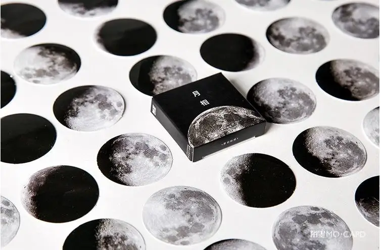 45 шт. Moon Phase Стикеры s DIY творческий Дневник Тетрадь Скрапбукинг школьные канцелярские принадлежности ручной работы декоративная печать