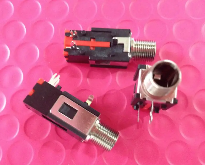 micro usb connector socket female 20PCS Headphone jack 6.35 PJ 601B