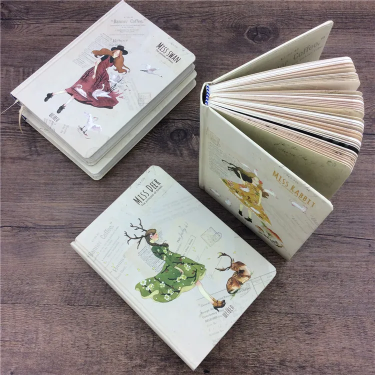 Original Design 32K Color Page Notebook 128 Sheets Notepad Illustration