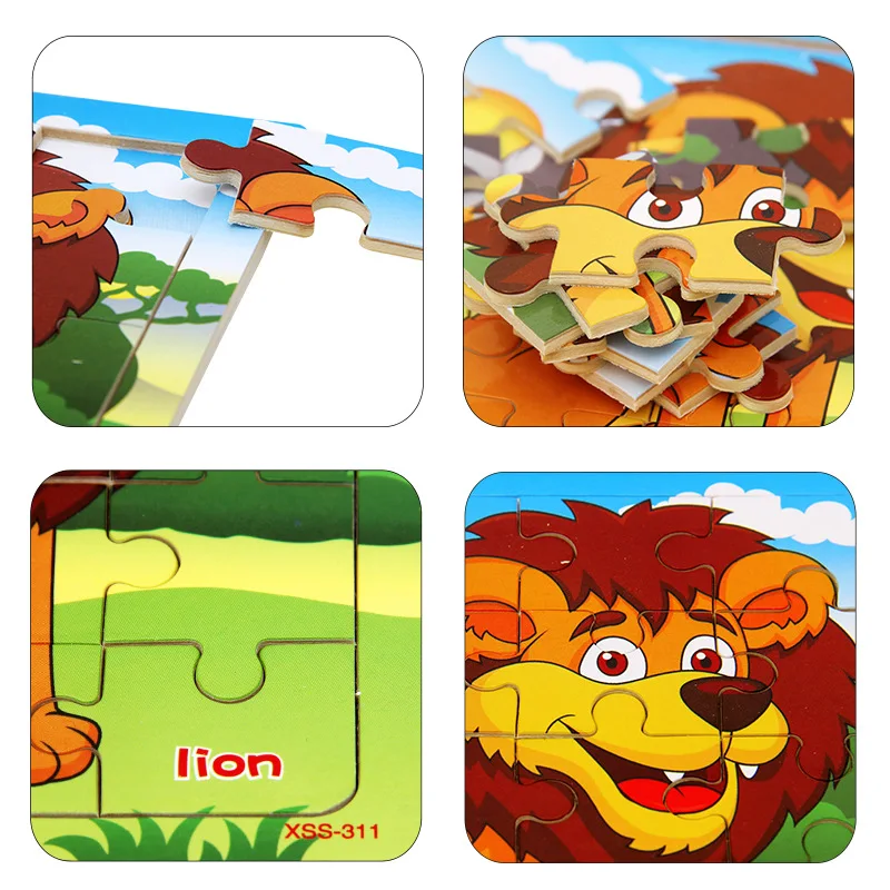 Оптовая продажа пазл игрушка для детей животные и транспортное средство
