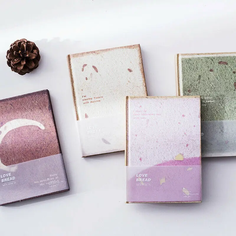 

NEW A5 bread temptation hardcover simple small fresh diary notebook