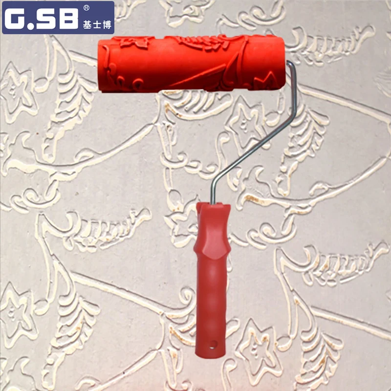 

Free Shipping Rubber Roller 7" Free shipping Net Pattern Paint Roller for Wall Decoration GSB tools NO.006 Paint tool