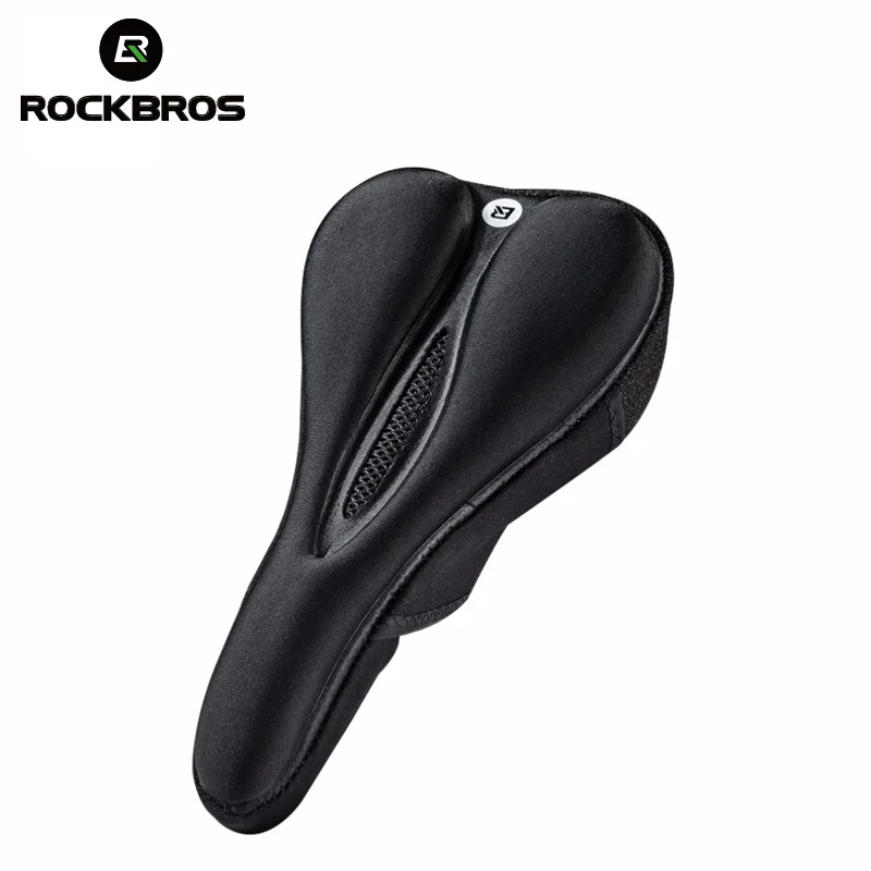 ROCKBROS MTB велосипедный коврик для переднего сиденья полый чехол для седла из лайкры и губки велосипедное седло дышащая Противоударная мягкая подушка