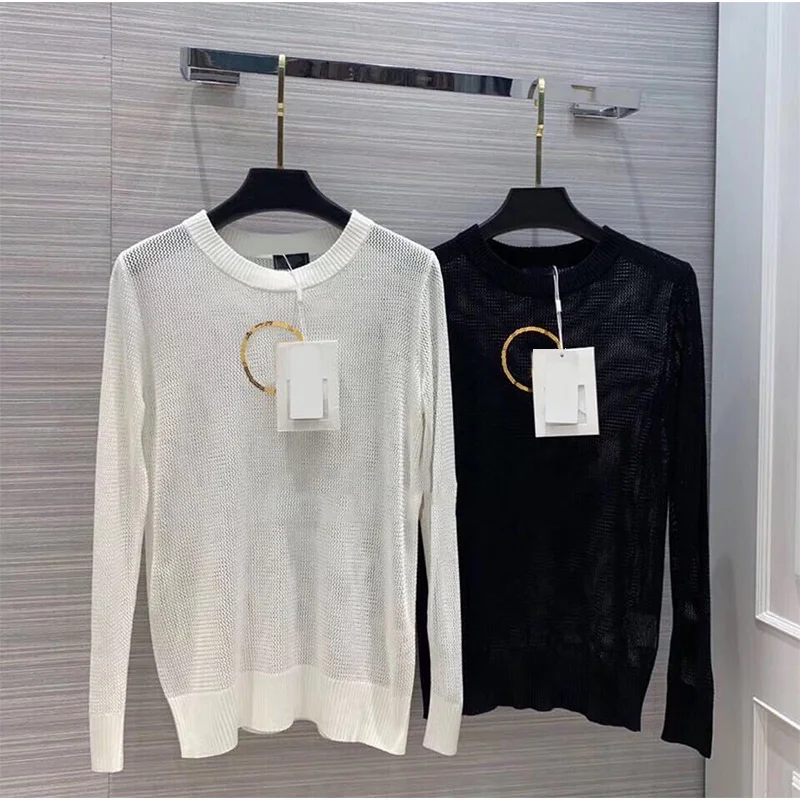 

Women Hollow Out Shirt Sequins embroidery Blouse Long-Sleeved Sexy shirt 2019 Party Clubs Casual Mesh Tops