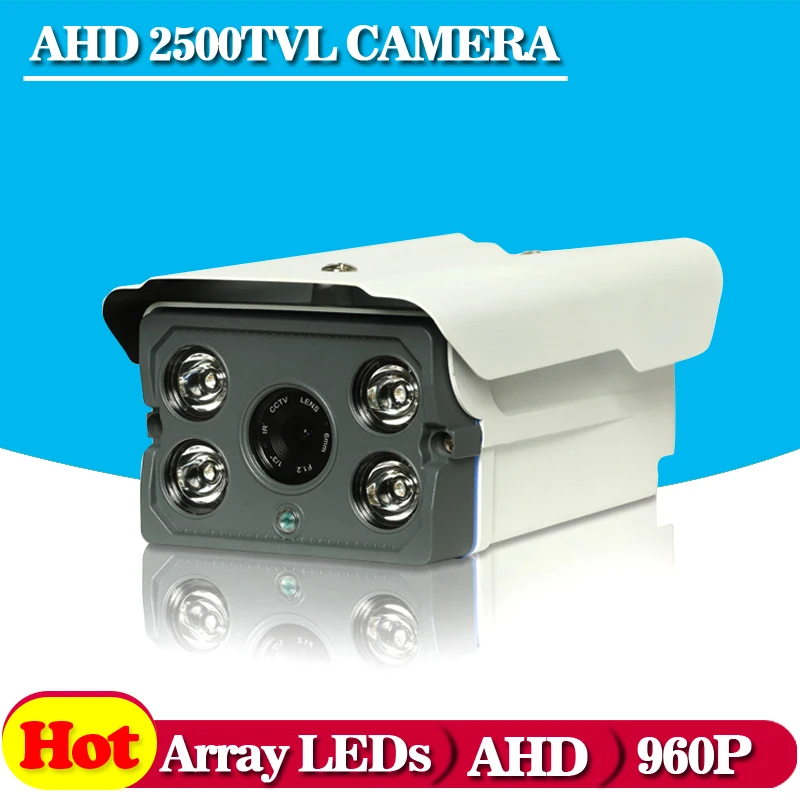  AHD camera 960P 1.3MP Bullet high power array leds camera waterproof night vision IR cut filter 1/3" serveillance home 