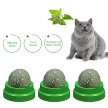 Кошачья мята кот игрушки мяч для кошки настроение чистый Natura Lcat скребок листья мяты мяч вращающийся шары-головоломки кошка ожирение