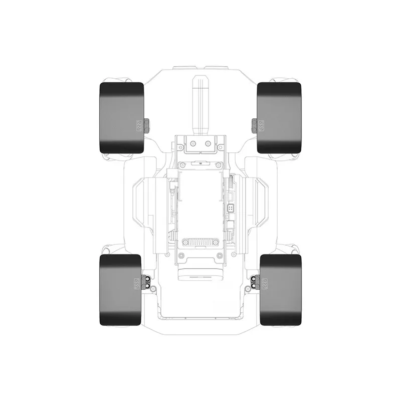 RoboMaster S1 Алюминиевый сплав колеса крылья CNC защитные части толщина 2,5 мм винт из нержавеющей стали для DJI RoboMaster S1