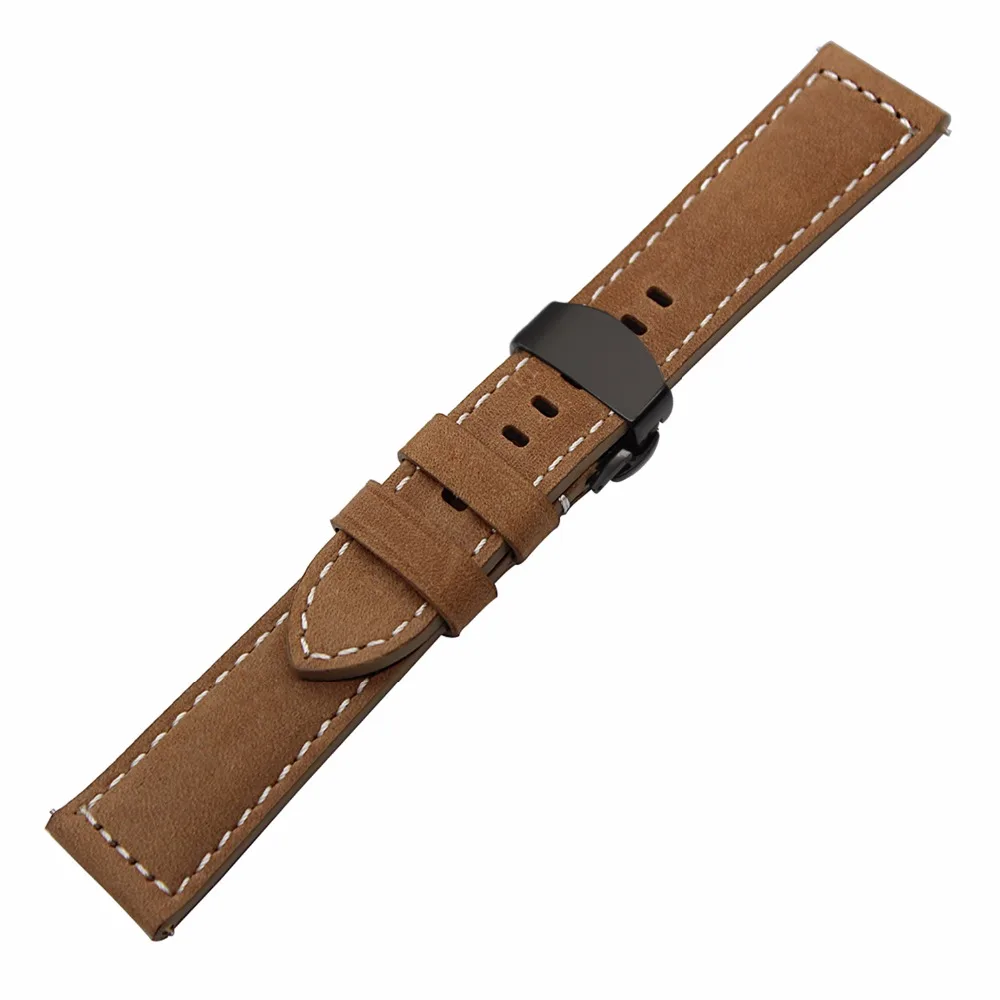 Быстросъемный ремешок для часов итальянский из натуральной кожи Fossil Q Founder Gen 1 2