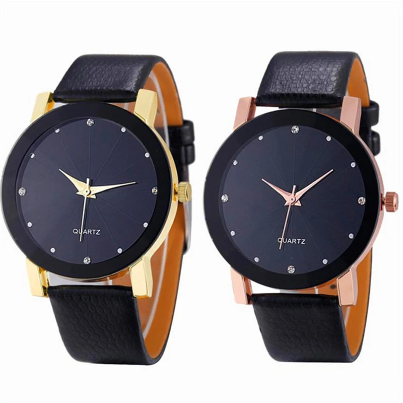 

Black Women Watch Fashion Leather Strap Wrist Watch Luxury Casual Simple Quartz Clock For Ladies Reloj Mujer Female's Gift