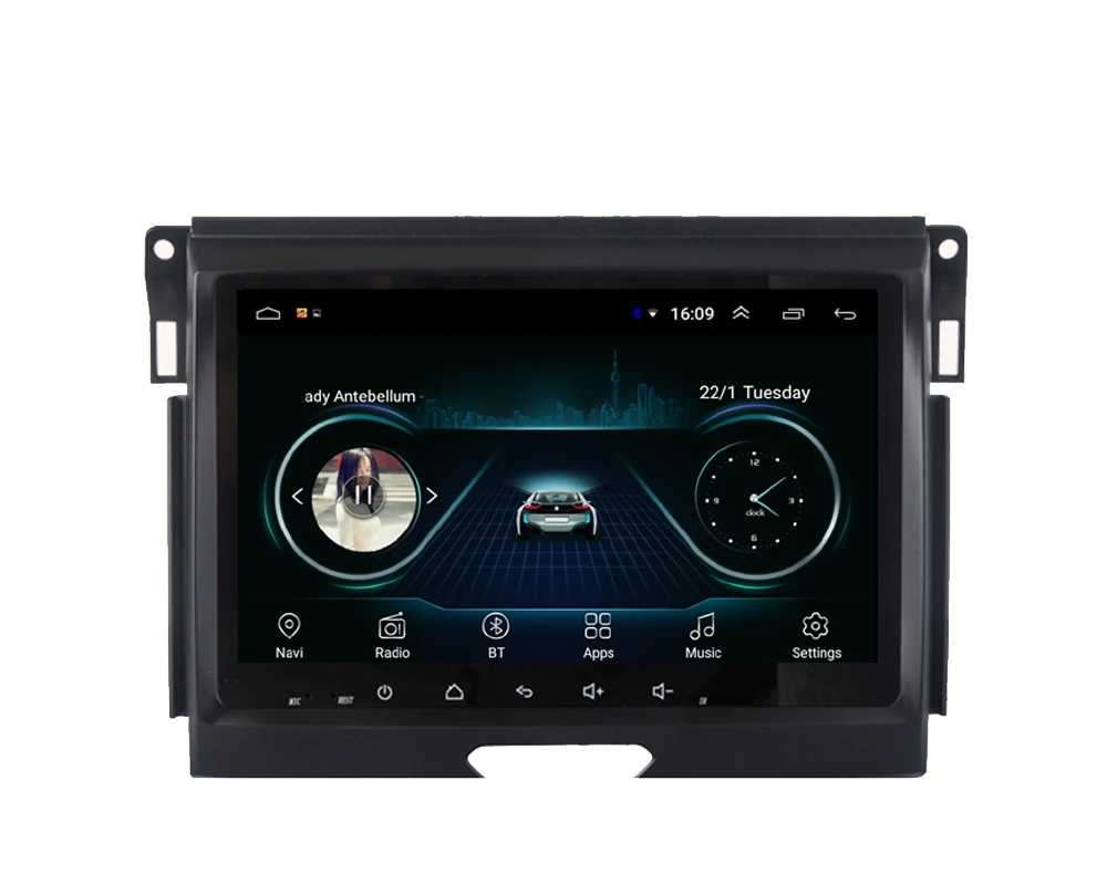 Автомобильная Радио с USB vidio HD1080 фронтальная камера карта Точная gps-навигация для Ford everest ranger t7 foranger " Android 8,1