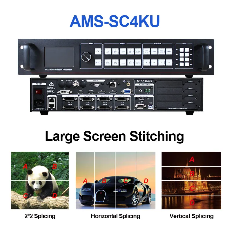 Наружный светодиодный дисплей для видеосъемки 4k * 2k ultra HD 4K вход мультиимический
